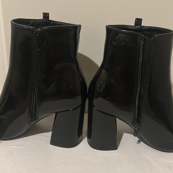 Nasty Gal Patent Leather Pointed Toe Ankle Boots - Picture 16 of 16